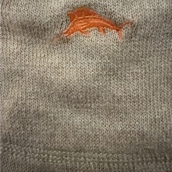 Tommy Bahama Quarter Zip Pullover Gray Orange Men’s XL - Picture 4 of 5